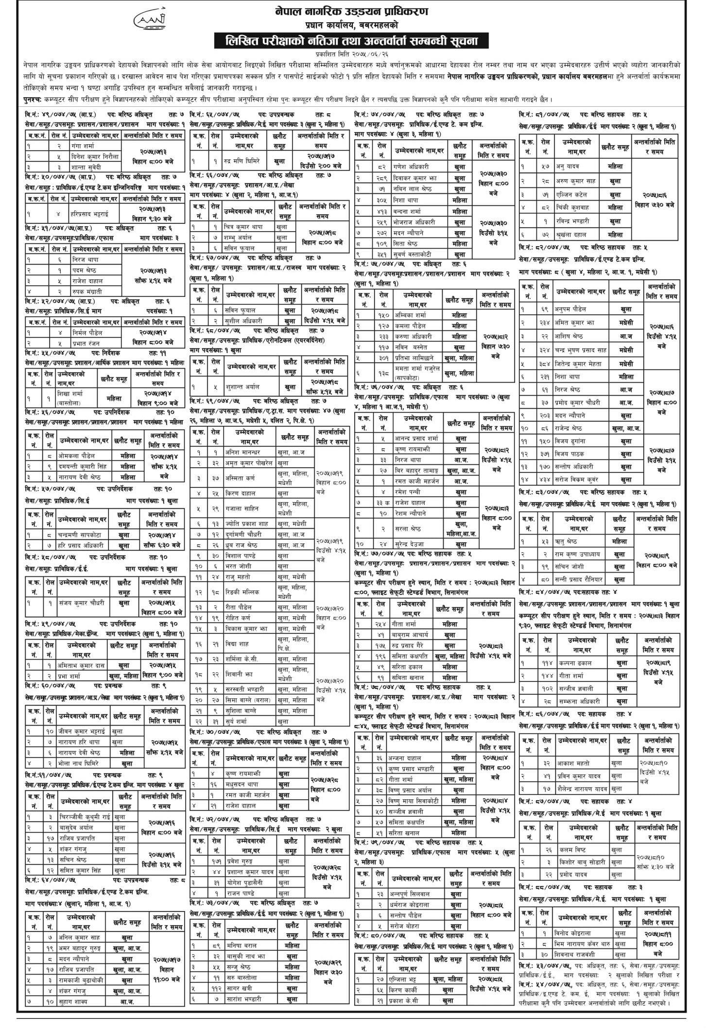 नेपाल नागरिक उड्डयन प्राधिकरण